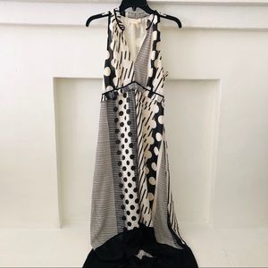 Gorgeous halter dress with bell-like hem